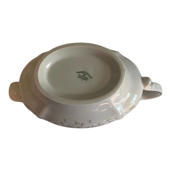 Johann Haviland Floral Splendor GRAVY BOAT with Plate Pastel Flowers Vintage - Picture 3 of 13